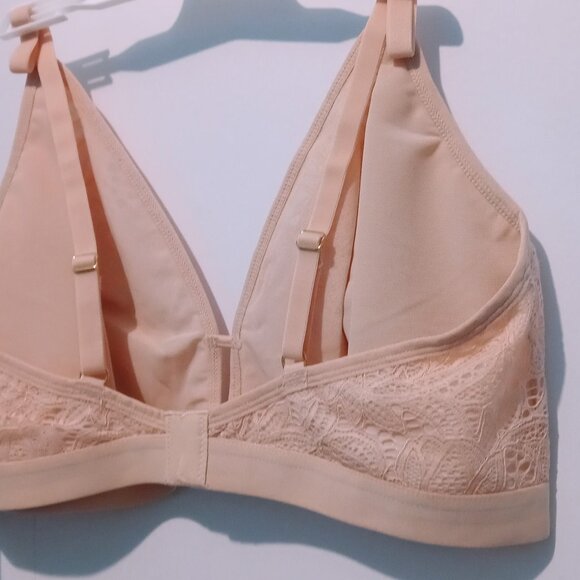 2x ALL YOU LIVELY Women's Bra Bralette Lace Peach | 272/ADR35 | Size 3 - Picture 7 of 9